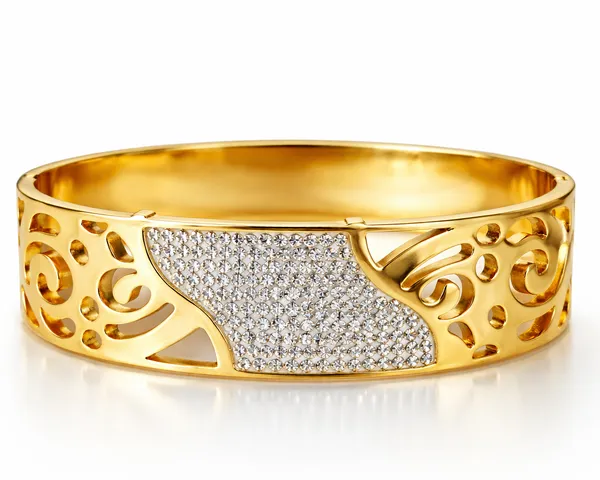 Gold_Luminaire_Bangle_For_Women